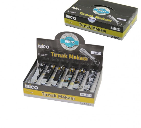 İBİCO İ15-007 ( BATTAL & GRİ ) TIRNAK MAKASI*12X50