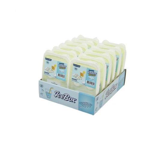 QLUX L-00932 ( DIAMOND PİRAMİT ŞEKİL ) ( 6LI ) BUZLUK ( KAPAKLI ) ( PLASTİK )*24=K