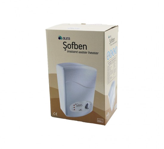 AURA MODEL-105-A6 ( ELEKTRİKLİ ) BANYO ŞOFBEN ( 7350W ) ( ÇİFT TERMOSTATLI ) ( 3 KADEMELİ ) ( TÜP REZİSTANSLI ) ( 5 EMNİYETLİ )*5