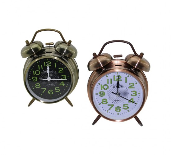 WISON WS-101 ( BÜYÜK & ÇAP: 10CM ) MASA ÇALAR SAAT BÜYÜK ( FOSFORLU RAKAMLAR )*60