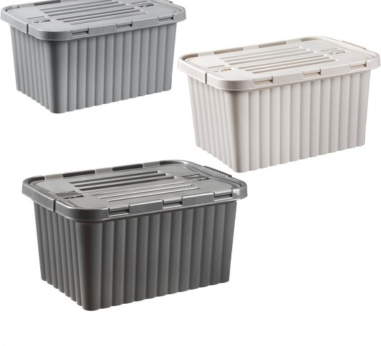 DÜNYA-20011-999 ( RENKLİ ) ( 18LT ) ÇİFT KAPAKLI & KUTU PLASTİK KİLİTLİ ( 296X435X219MM )*12=K