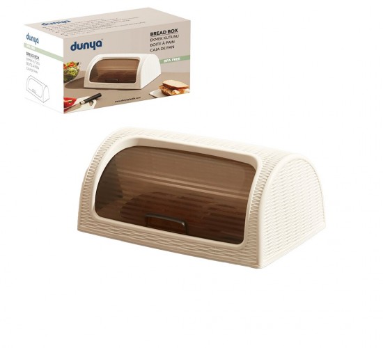 DÜNYA-05330-101 ( KAR BEYAZ ) EKMEK DOLABI ( KUTULU ) ( SÜRGÜLÜ KAPAK ) ( 420X274X180MM )*1