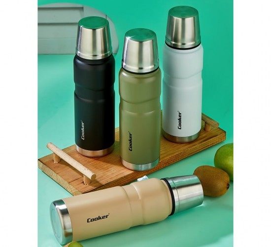 COOKER CKR-2052 ( 0.5LT ) HUNTER TERMOS ( PASLANMAZ ÇELİK & SIZDIRMAZ KAPAK = BARDAK )*24