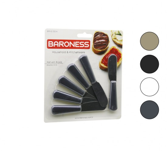 BARONESS BRNS-13014 ( 6PCS ) KAHVALTI VE TEREYAĞI SETİ ( 11CM )*120