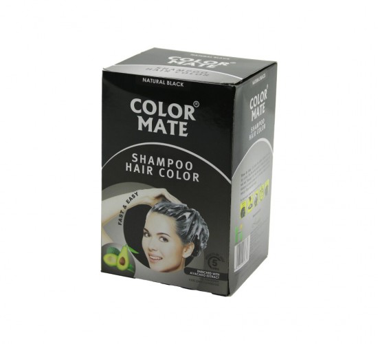 COLOR MATE ( 10PCS ) ( SİYAH ) SAÇ BOYAMA ŞAMPUANI*1X60