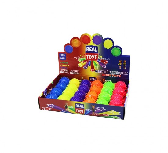 SPORT BALL YING CAN SPORT CAN-3426 CS-677 REAL ÖZS-8896 ( SESLİ ) ( IŞIKLI ) KİRPİ TOP ( FIRLAT-YAKALA-ZIPLA )*24X26