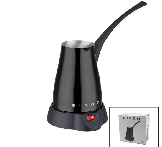 SİNBO SCM-2960 ( SİYAH ) ELEKTİRKLİ CEZVE ( TÜRK KAHVE MAKİNESİ ) ( 5 FİNCAN & 400ML HAZNE ) ( PASLANMAZ ÇELİK ) ( 360° DÖNEBİLME )*8