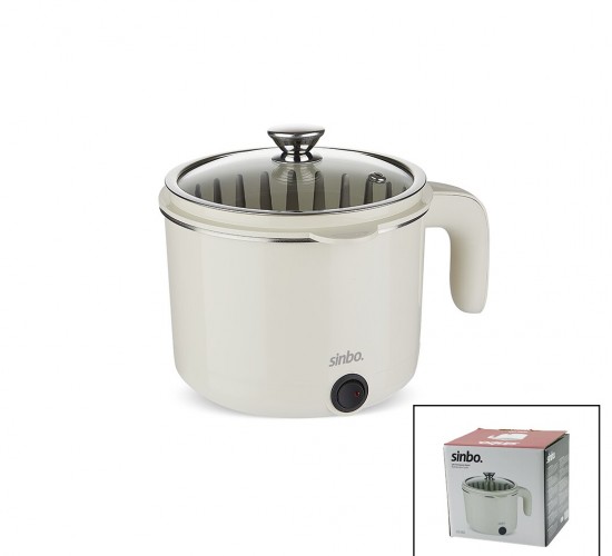 SİNBO SCO-5063 ( ELEKTRİKLİ ) ( ÇOK FONKSİYONLU ) PİŞİRİCİ ( PASLANMAZ ÇELİK ) TENCERE ( 800ML )*12