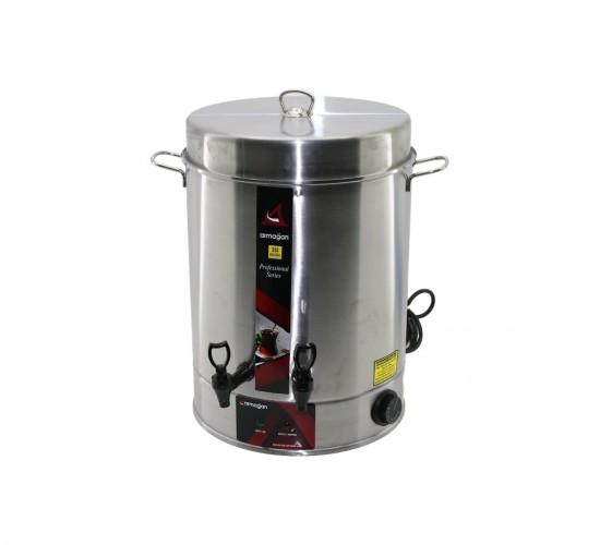 ARMAĞAN ( 250 BARDAK ) ÇAY OTOMATI ( ELEKTRİKLİ )  SEMAVER ÇAY MAKİNESİ ( ÇİFT MUSLUK ) ( 2500W )*2