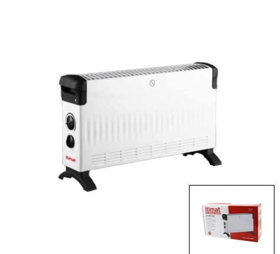 İTİMAT CH-2020UM ( KÜÇÜK BOY ) KONVEKTÖR ISITICI & SOBA ELEKTRİKLİ (TURBO ISITMA) (3-KADEME ISI) (AYARLI TERMOSTAT=750-1250-2000W)*1
