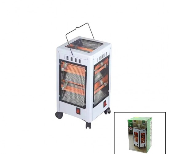 KİWİ KHT-8407 ELEKTİRİKLİ & İNOVATİF ÇOK YÖNLÜ ISITICI SOBA FAN ( TEKERLEKLİ & DEVRİLME EMNİYET ) ( 225X225X435MM )*4