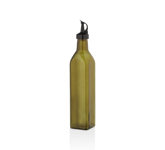 QLUX C-00406 ( CAM ) ORGANİK YAĞDANLIK ŞİŞE ( 500ML ) ( PLASTİK KİLİTLİ KAPAK )*15=K