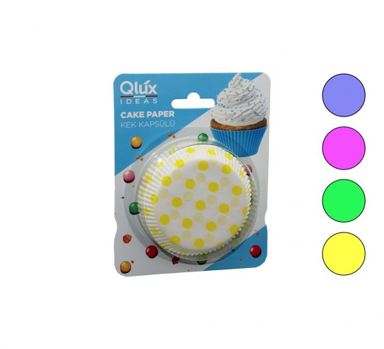 QLUX L-00168 ( 50PCS ) TURTA & CUPCAKE KEK KAPSÜL*60
