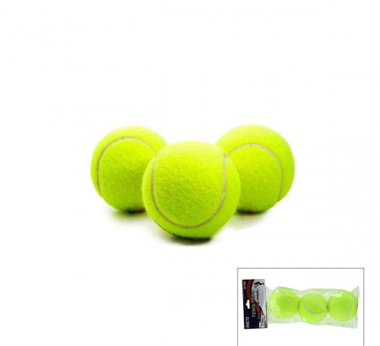 İBİCO İ19-003 ( 3PCS ) TENİS KORT TOPU ( POŞETLİ KARTELA AMBALAJ )*80