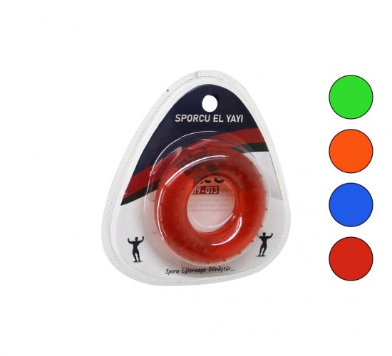 İBİCO İ19-013 ( HALKA MODEL ) ( ŞEFFAF & RENKLİ ) SPORCU SİLİKON EL YAYI*300
