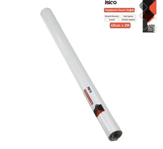 İBİCO İ13-073 ( 2MT X 45CM )( BEYAZ SADE )( TEZGAH ÜSTÜ ) FOLYO STİCKER & DUVAR KAĞIT ( KENDİNDEN YAPIŞKANLI & EKO DEKORASYON & DAYANIKLI )*120