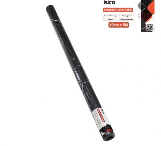 İBİCO İ13-080 ( 5MT X 60CM )( SİYAH MERMER DESENLİ )( TEZGAH ÜSTÜ ) FOLYO STİCKER & DUVAR KAĞIT ( KENDİNDEN YAPIŞKANLI & EKO DEKORASYON & DAYANIKLI )*60