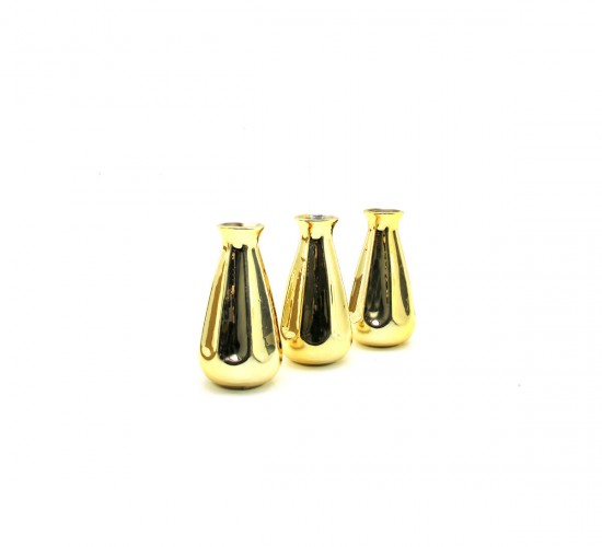 İBİCO İ12-102 (  VAZO & ORTA ) ( GOLD & SERAMİK ) BİBLO & DEKORATİF SÜS EŞYASI*12X12
