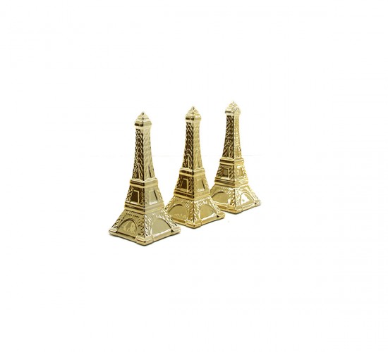 İBİCO İ12-113 ( EYFEL KULE & ORTA ) ( GOLD & SERAMİK ) BİBLO & DEKORATİF SÜS EŞYASI*12X12