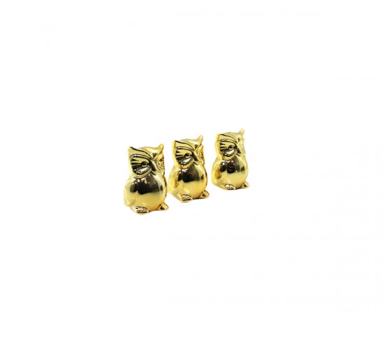 İBİCO İ12-129 ( BAYKUŞ & KÜÇÜK ) ( GOLD & SERAMİK ) BİBLO & DEKORATİF SÜS EŞYASI*12X20