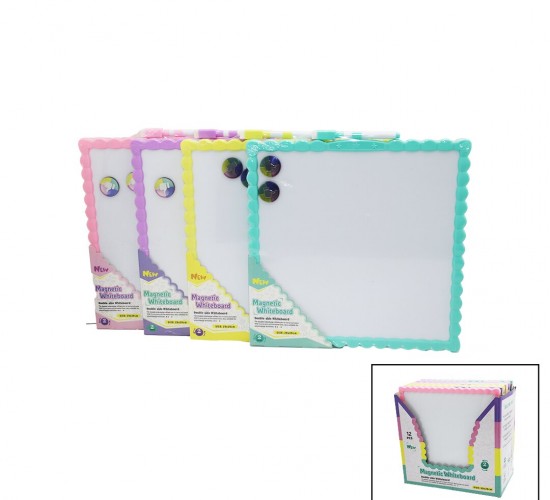 İBİCO İ14-009 MAGNETİC WHİTEBOARD ( 29X29CM ) (ORTA) MANYETİK YAZI TAHTASI ( ÇİFT TARAFLI ) ( RENKLİ ÇERÇEVE )*12X8