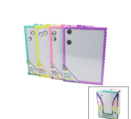 İBİCO İ14-010 MAGNETİC WHİTEBOARD ( 28X39.5CM ) ( BÜYÜK ) MANYETİK YAZI TAHTASI ( ÇİFT TARAFLI ) ( RENKLİ ÇERÇEVE )*12X6