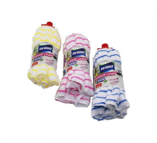EVİMA TM-662 EKO WELSOFT ÇİZGİLİ ( HAVLU MOP )*100=K