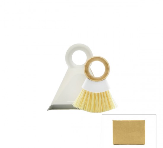 İBİCO İ21-126 ( 2PCS ) ( DAR ) FARAŞLI & TEMİZLİK EL FIRÇA SETİ ( AHŞAP SAPLI & PLASTİK ) ( 18CMX16.5CM )*48X3
