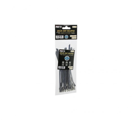 İBİCO İ13-109 ( 25PCS ) ( 4.6X150MM ) ( METAL ) CIRT KELEPÇE ( KABLO BAĞI ) ( PASLANMAZ ÇELİK )*24X20