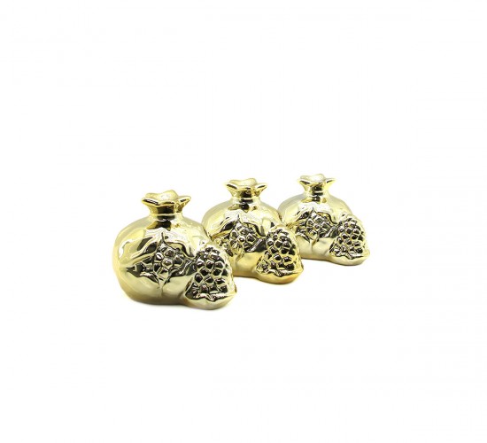 İBİCO İ12-151 ( NAR & BÜYÜK ) ( GOLD & SERAMİK ) BİBLO & DEKORATİF SÜS EŞYASI*6X16