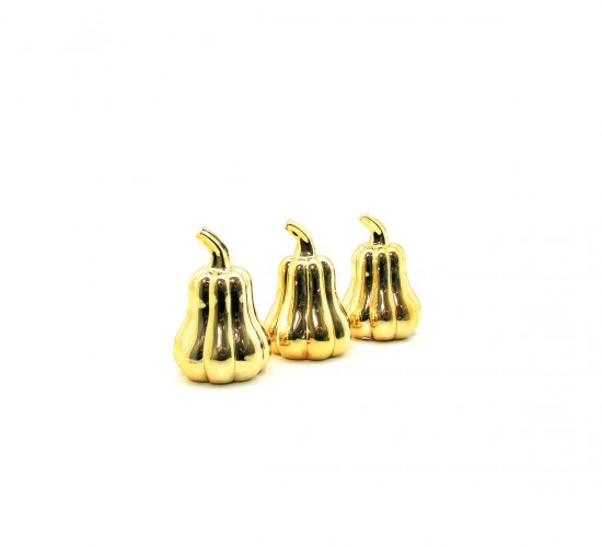 İBİCO İ12-177 ( BAL KABAK & ORTA ) ( GOLD & SERAMİK ) BİBLO & DEKORATİF SÜS EŞYASI*12X12