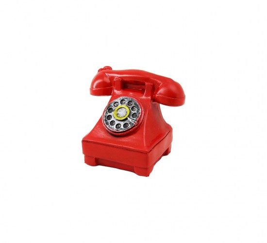 İBİCO İ12-215 ( ANKESÖRLÜ TELEFON ) VİNTAGE DEKORATİF BİBLO ( 12X7.5CM ) ( REÇİNE )*120