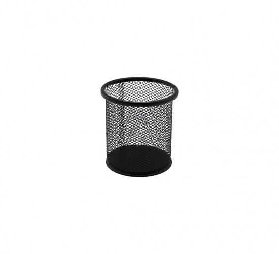 ÇETSA KOD-802-B 1173 ( SİYAH METAL ) KALEMLİK ( ÇAP=9 X YÜKSEKLİK=10CM)*12X8