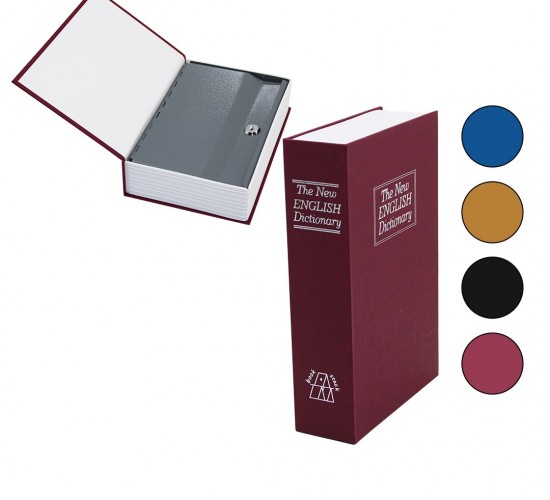 HOMESAFE BOOKSAFE BAYSA-1760 KBS-802 ( BÜYÜK=240X155X55MM ) ( KİTAP MODELİ ) KİLİTLİ KASA & KUMBARA*24