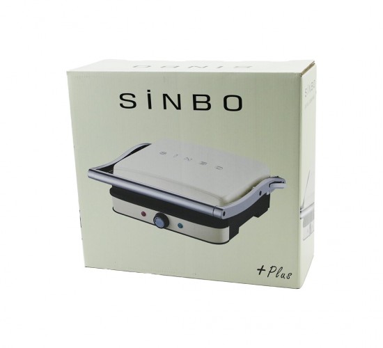 SİNBO SSM-2571 ( KREM ) IZGARA VE TOST MAKİNESİ ( AYARLANABİLİR ISI ) ( 180° AÇILABİLİR ÜST GÖVDE )*4