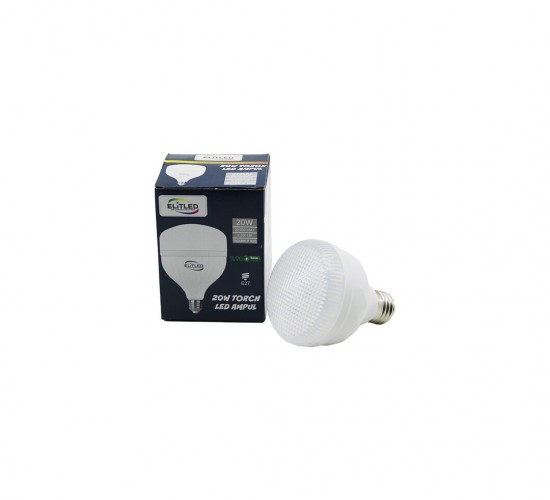 ELİTLED EL-08-Y2 ( 20W ) TORCH LED BULB AMPUL ( BEYAZ & 6400K ) ( E27 ) ( 2200 LÜMEN ) ( 20.000 SAAT ÖMÜR )*20