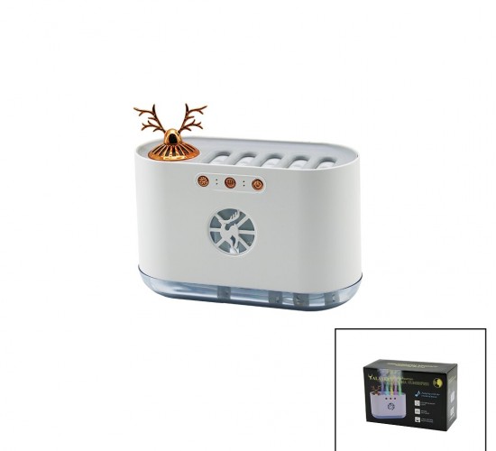 ALASKA SDR-H-006 ( GEYİK FİGÜRLÜ )( 700ML )( SESE DUYARLI )( USB ŞARJLI & RENKLİ LEDLİ IŞIK ) HAVA NEMLENDİRİCİ ( BUHAR MAKİNE & KOKU GİDERİCİ) 4.5W*48