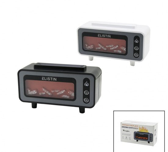 ALASKA ELISTIN SDR-H008 ( MİNİ ŞÖMİNE )( 200ML )( USB ŞARJLI & IŞIKLI ) HAVA NEMLENDİRİCİ ( BUHAR MAKİNE & KOKU GİDERİCİ) 4.5W*48