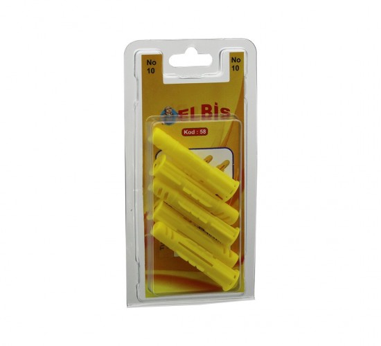 ELBİS-58 ( 10MM ) ( ROKET ) DÜBEL SARI ( 12PCS )*12X24