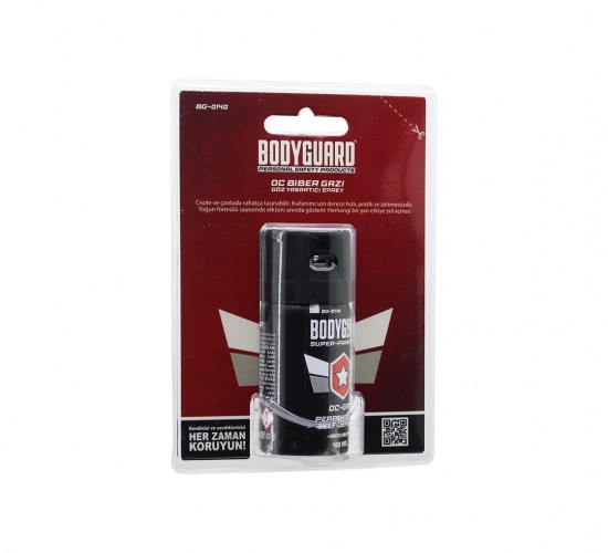 BODYGUARD BG-0140 ( BİBER GAZI ) SPREY 40ML ( KENDİNİ SAVUNMA AMAÇLI KULLANIM )*24