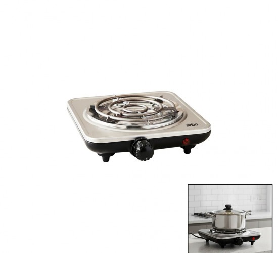 SİNBO SCO-5065 ( GÜMÜŞ ) ( TEK GÖZLÜ ) ELEKTRİKLİ OCAK ( 1000W ) ( 5 FARKLI AYARLANABİLİR ISI KONTORL ) ( KAYMAZ AYAK ) ( HIZLI ISINAN TAŞ )*12