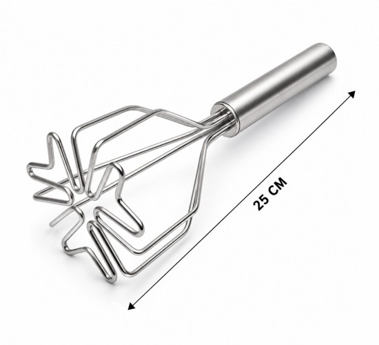 İBİCO İ22-414 ( KALP ŞEKİL ) ( ÇAP: 9CM ) ( KROM SAPLI=12CM ) ( METAL ) PATATES EZİCİ ( TOPLAM UZUNLUK: 26CM )*72