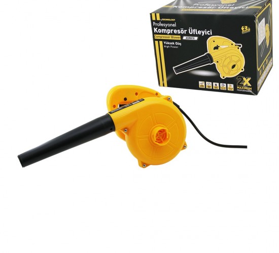PROFESYONEL ASR-810 MODEL:BL11 HAVA ÜFLEME MAKİNE ( KÖRÜK & KOMPRESÖR ) ( 450W ) ( ÜFLEME HIZ = 0.26M3 / DAK. )*12