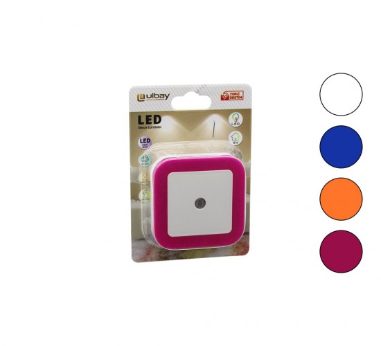 ULBAY GC-02 ULBAY ( KARE & FOTOSELLİ ) GECE LAMBASI 0.1W*10X24