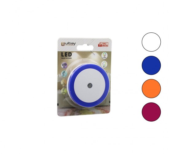 ULBAY GC-01 ULBAY ( YUVARLAK & FOTOSELLİ ) GECE LAMBASI 0.1W*10X24