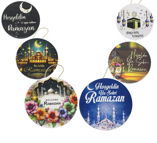 İBİCO ( YUVARLAK & EPOKSİ ) BÜYÜK KAPI SÜSÜ ( HOŞGELDİN RAMAZAN )*100