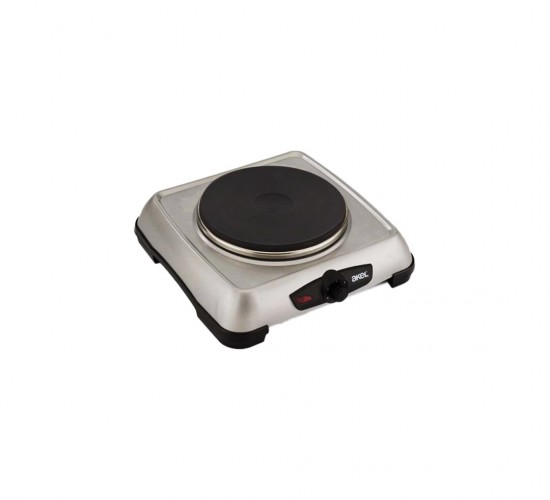 AKEL AP-511 ( GÜMÜŞ ) ( TEK GÖZLÜ ) MİNİ ELEKTRİKLİ OCAK ( 1000W ) ( AYARLANABİLİR TERMOSTAT ) ( ISITICI YÜZEY = 14.5CM )*5