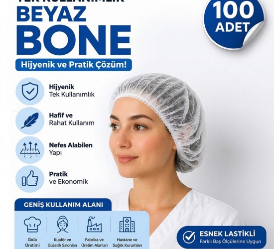 MİSS LADY-2094 ( 100PCS ) CERRAHİ & HİJYEN & AŞCI KAFA BONESİ ( KUTULU PAKET )*25=K