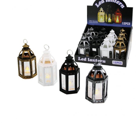 LED LANTERN SDR-LM-014 ( BÜYÜK ) ALTIGEN AÇIK KUBBE ( PİLLİ ) RAMAZAN LED IŞIK ( MİX RENKLİ & PLASTİK )*12X24