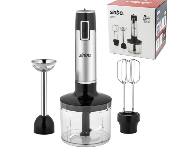 SİNBO SHB-3181 MULTİ TURBO EL BLENDER SETİ ( AYARLANABİLİR KADEME HIZ ) ( 700ML HAZNE )*4